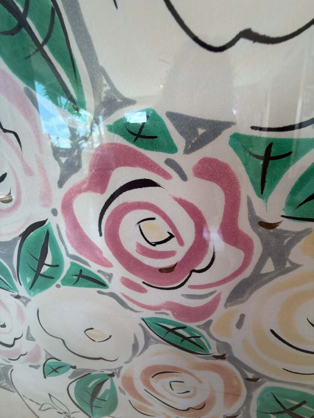 Mary Graves Signed Original Monotype Art Piece 'Fresh Cut' Floral Still Life - Picture 7 of 9